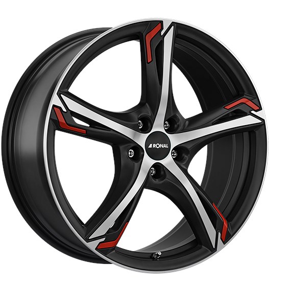 RONAL R62 RED ZWART MAT GEPOLIJST 4053881215663
